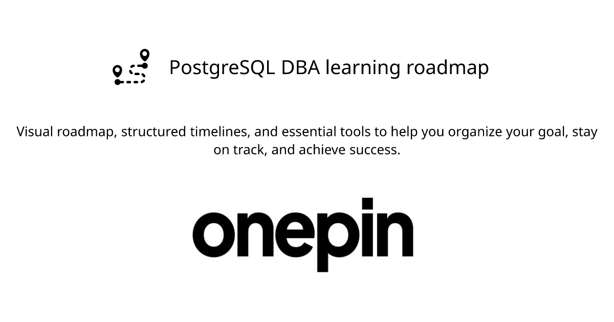 PostgreSQL DBA learning roadmap